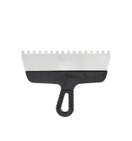 Шпатель зубчатый 250×8 мм с пластиковой ручкой, "MAXIMUM" MX 11700